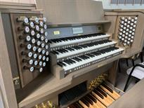 Adlersgate Centre: Johannus D470 with enhanced audio, custom colour console and fittings